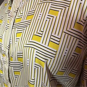 Karl Lagerfeld Women’s Geometric Button Up Blouse